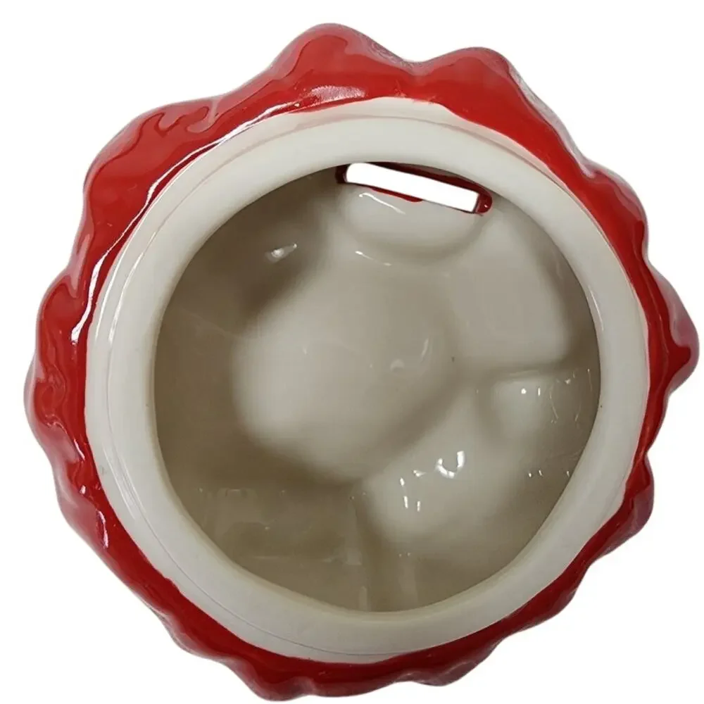 Vintage Longaberger Holiday  Ceramic Jam Bowl with Spreader - Picture 6 of 7